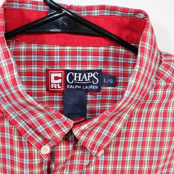 Chaps Ralph Lauren Men's L Short Sleeve Shirt - Picture 3 of 3